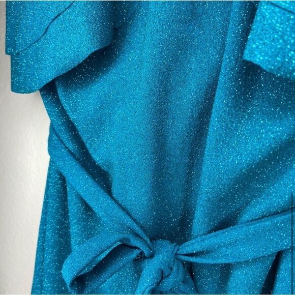 BEBE • DOUBLE RUFFLE HALTER NECK GOWN - Picture 7 of 10